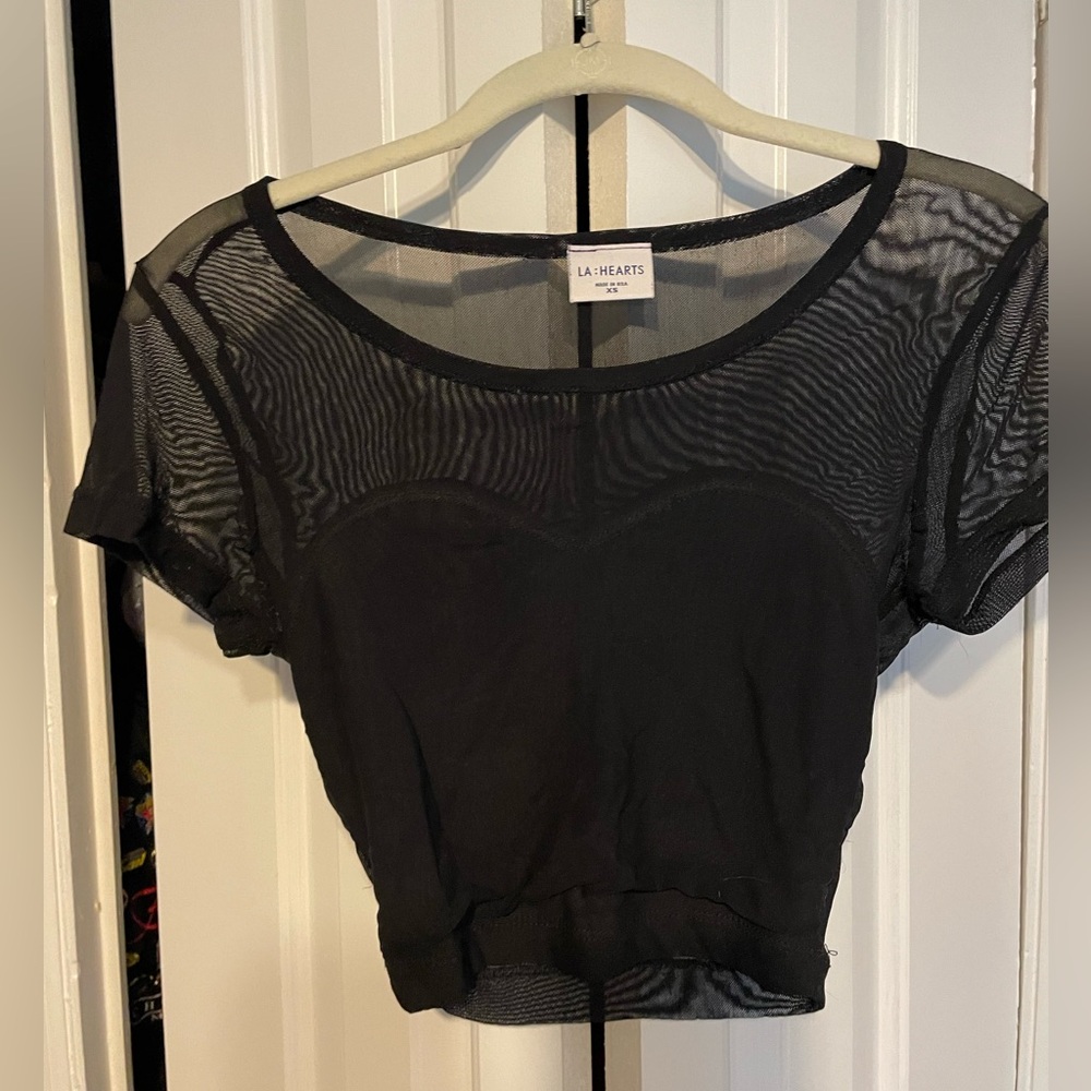 Sweetheart Sheer Crop Top